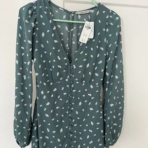 Abercrombie Long Sleeve Polka Dot Dress